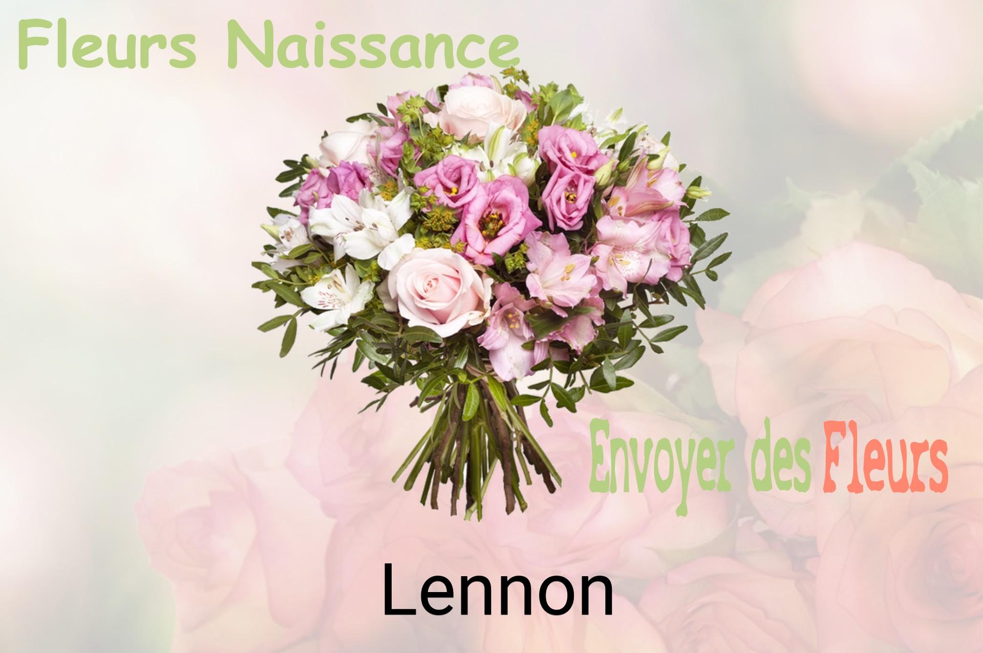 Bouquet de fleurs de naissance livré à Lennon